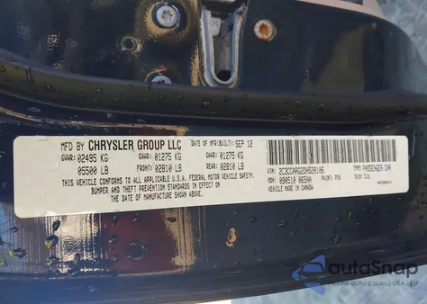 2013 Chrysler 300 Motown z USA, uszkodzony, nr VIN 2C3CCARG2DH528106